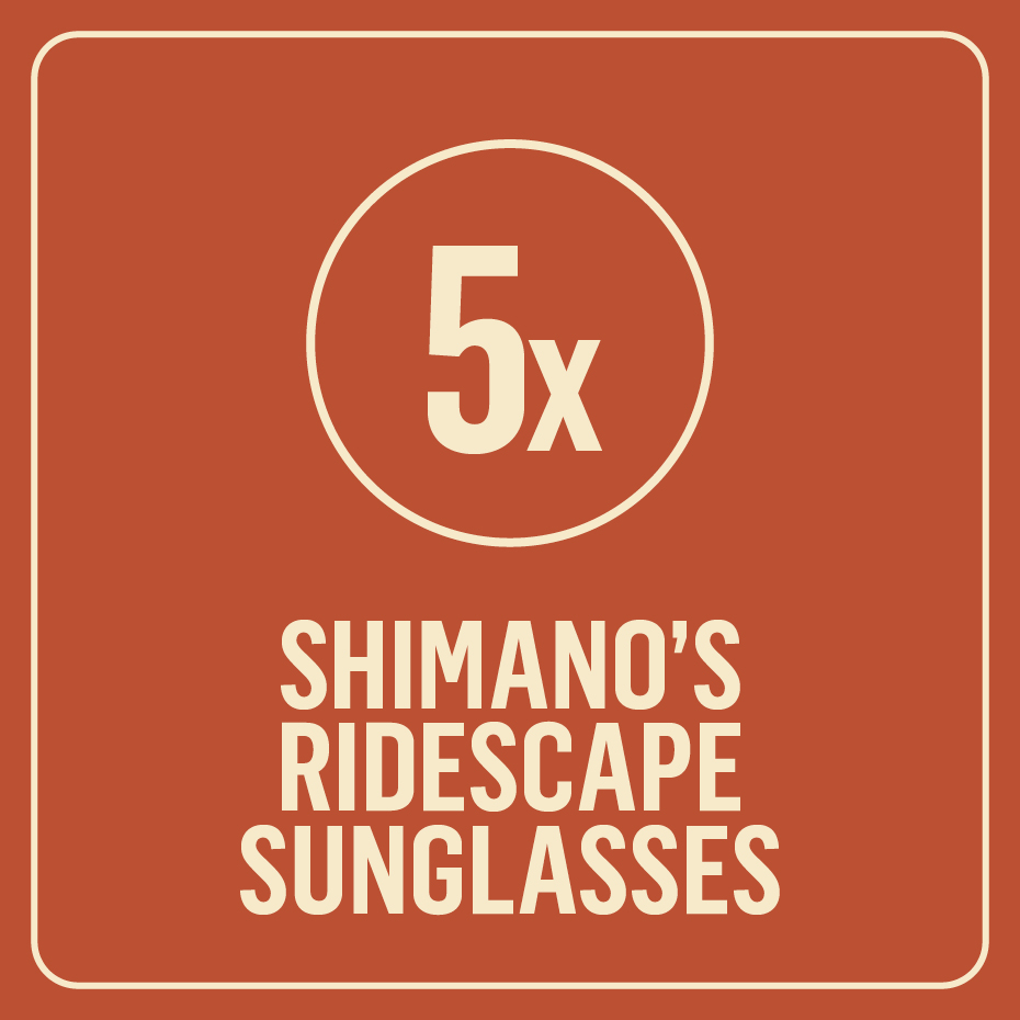 5x Shimano's RIDESCAPE sunglasses
